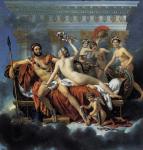 Венера и три Грации, обманывающие Марса - Жак Луи Давид