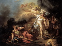 Битва Марса и Венеры (Жак Луи Давид, 1771 г.)
